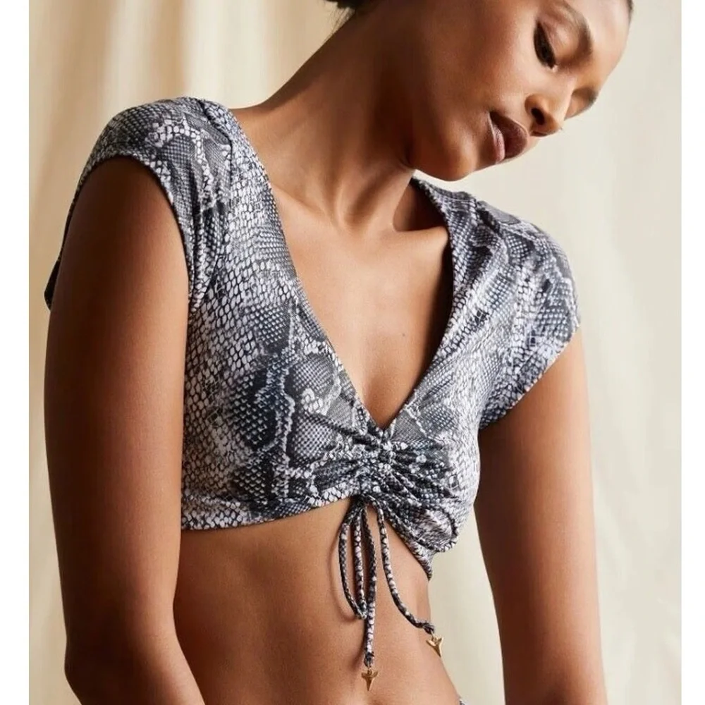 Onia Snakeskin Bikini Set